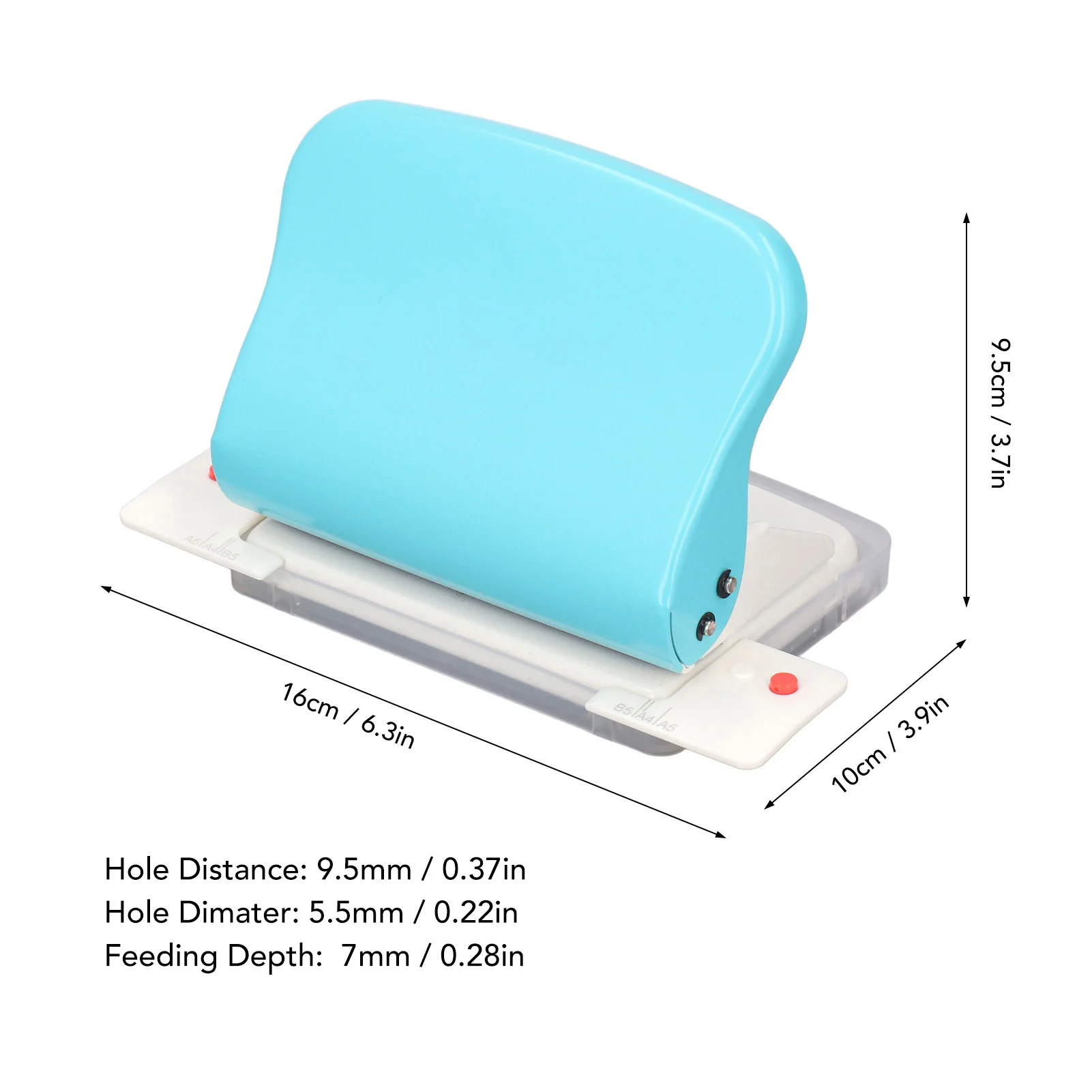 Máquina de encuadernación en espiral de papel, máquina de encuadernación de papel con orificio redondo, carpeta en espiral portátil de mano A4 A5 A6 A7, libro de bobina