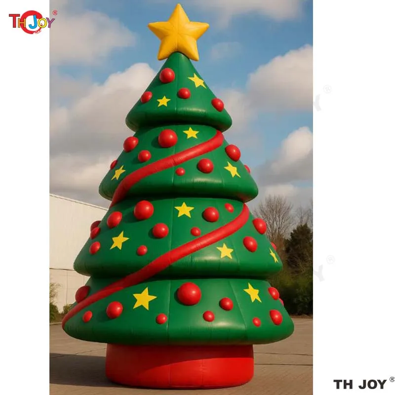 Sapin de Noël Gonflable avec Lumières LED, Ornement Extérieur, Cadeau de Noël, Jouets de Décoration Intérieure, ixdu Nouvel An, 6m, 20 pieds
