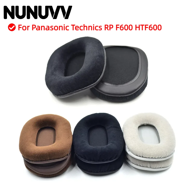 

NUNUVV Replacement Earpads Memory Foam Ear Cushion Cover For Panasonic Technics RP F600 HTF600 Gaming Headset Earmuffs Ear Pads