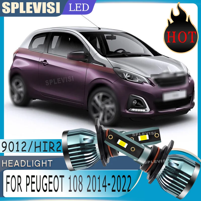 

Quality Guaranteed LED Headlight Lightweight Design 9012 For Peugeot 108 2014-2022 2014 2015 2016 2017 2018 2019 2020 2021 2022