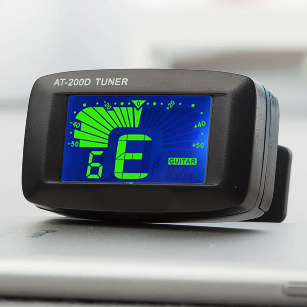 

Guitar Tuner Portable Universal Clip-on Swivel Bass Ukulele Violin Electronic Tuner Auto Power Off Color Indicator