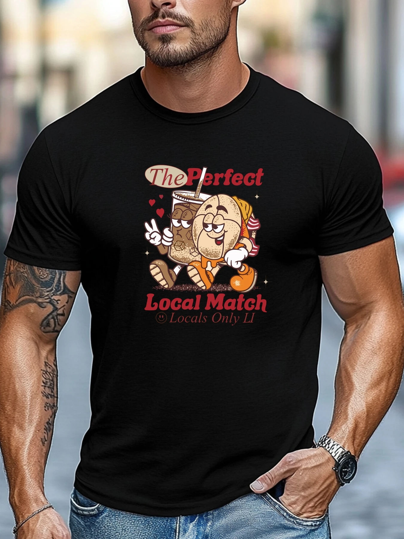 

Футболка с коротким рукавом The Perfect Local Match Graphic Summer Soft Comfort Fit Tee Daily Wear Топы