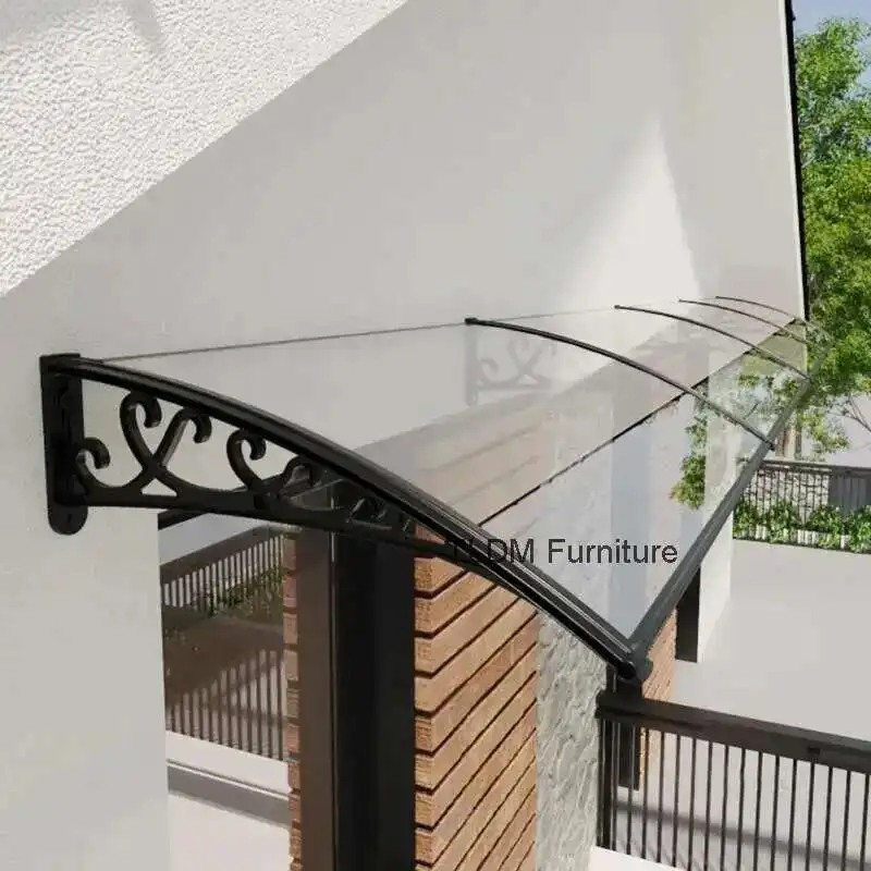 

Thickened Plastic Steel Awning for Eaves Modern Waterproof and Sunscreen Awnings Light Luxury Multifunctional Awning for Hotel
