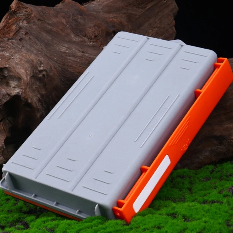 

Portable Storage Tray Fishing Tackle Box Organizers Storage Box with Removable Divider Lure Clear Lid Tray