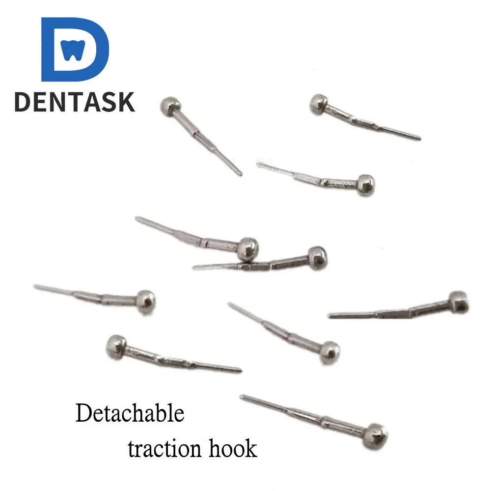 Dental Orthodontic Self-Ligating Bracket Hooks for braces Traction Hook Fixed Teeth Crimpable Hook 10pcs/Bag Dentistry Tools