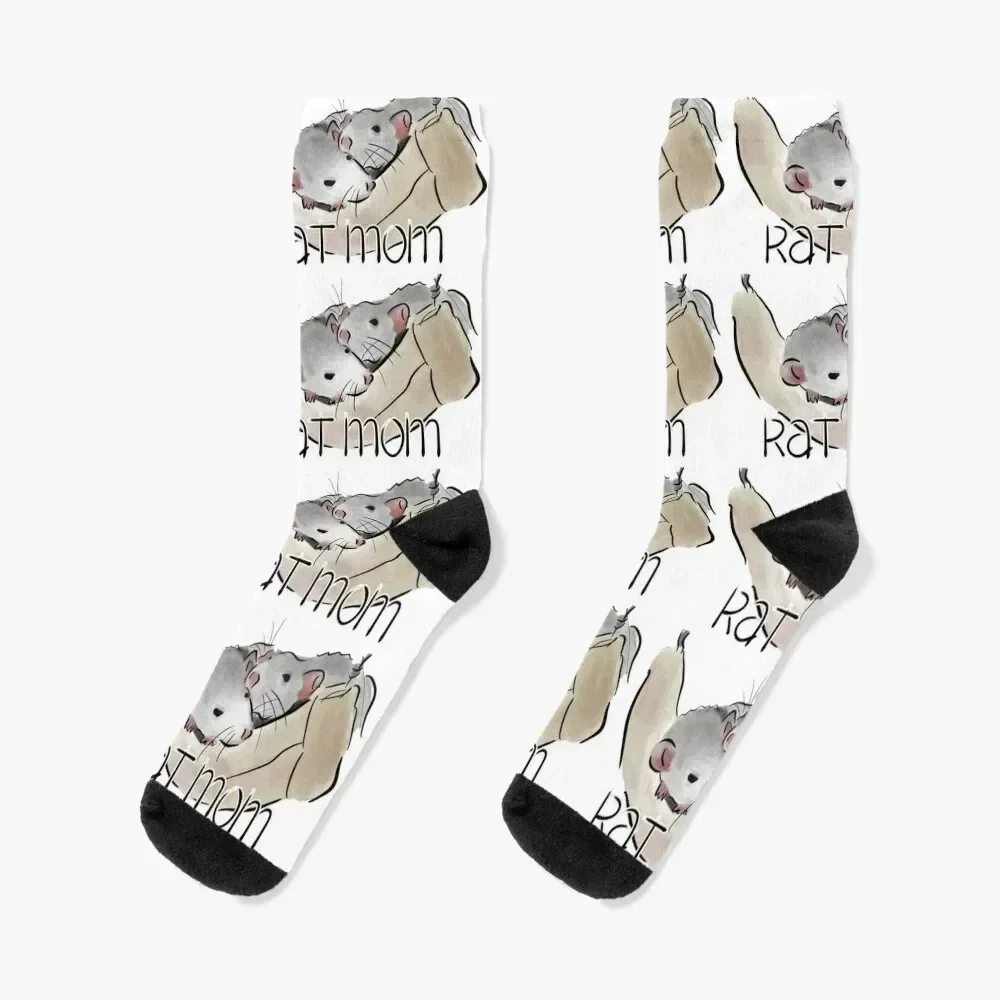 

Rat Mom Socks Antiskid soccer anime new year heated Socks Man Women's