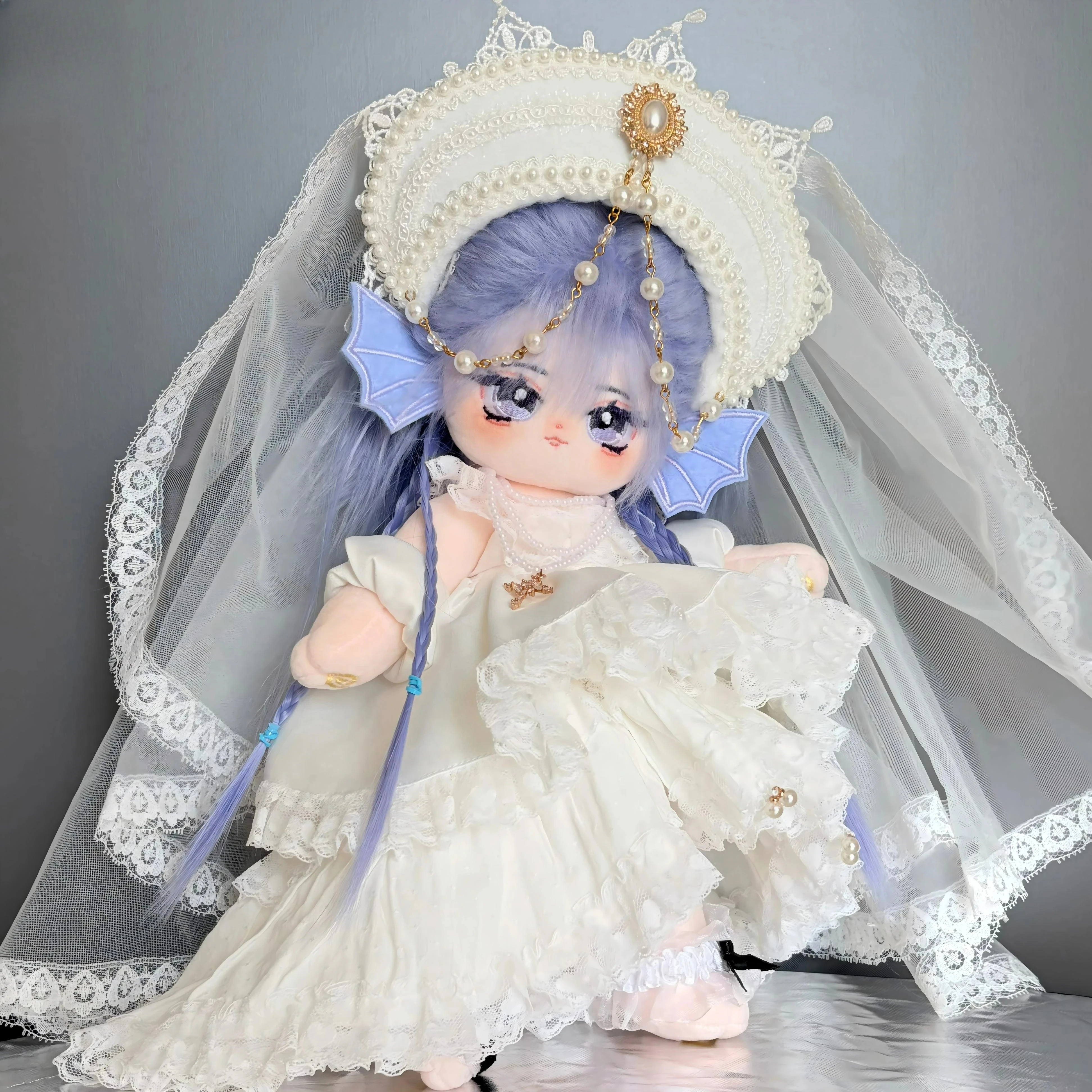 

30CM No Attribute Conch Princess Girl Plush Cotton Doll High-Temperature Silk Wig Long Leg Body Cosplay Dress Up Dolls Gift