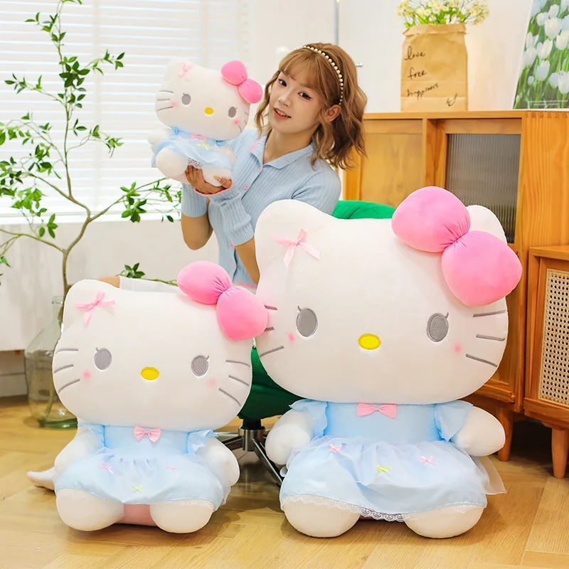 Muñeca MINISO 75cm Dreamland KT Hello Kity, juguete de peluche Kitti, muñeca infantil, regalo de cumpleaños para mujer, muñeca de tela