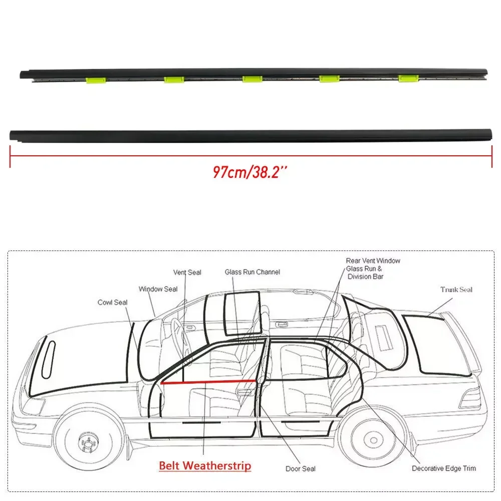 لهوندا سيفيك EK9 EK4 1996-2000 2 قطعة نافذة السير الوقائي حزام الكسوة مقاوم للماء الباب الأمامي ويندوز الزجاج ختم شرائط مطاطية