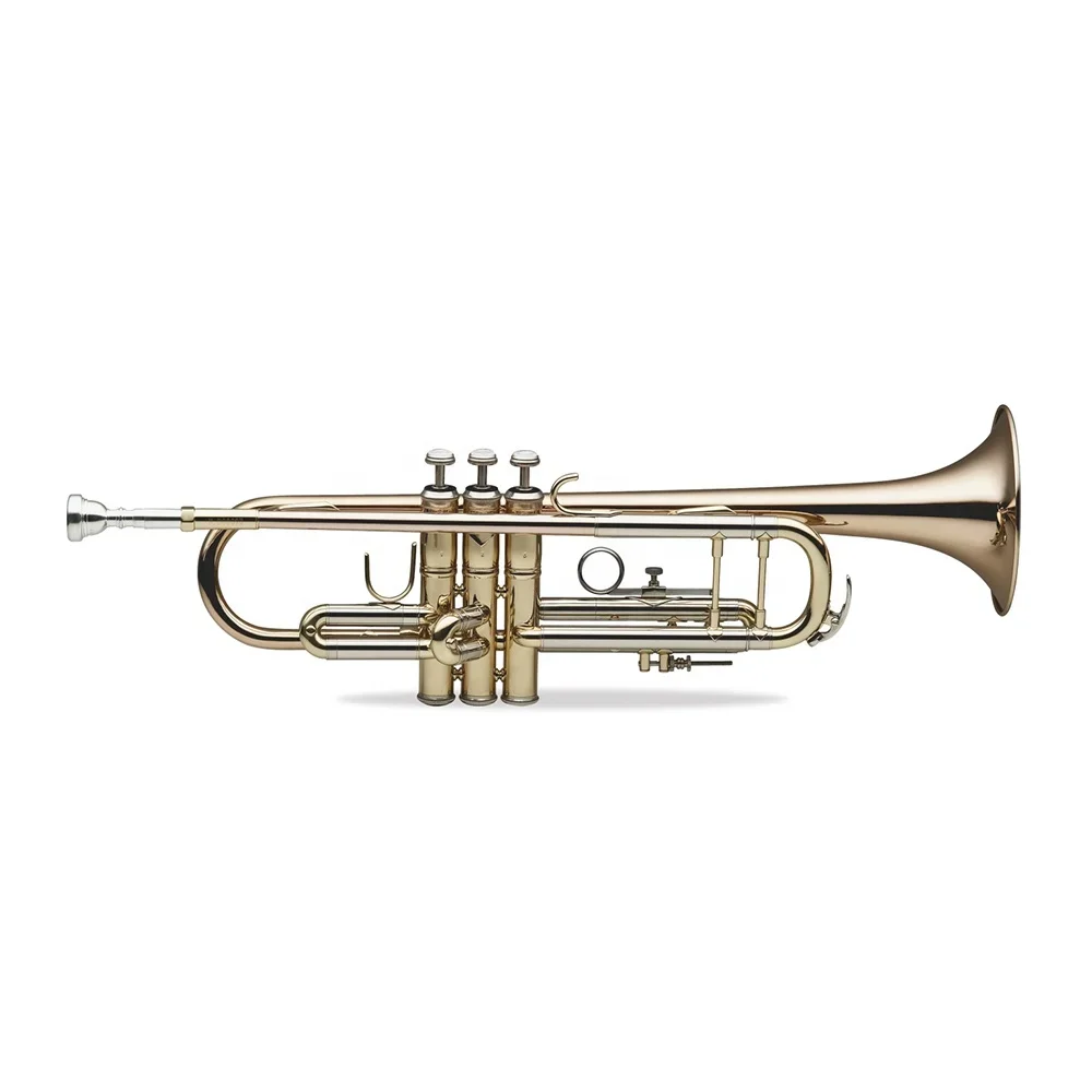 

BB Tone Trumpet OEM Imitation Gold Trumpet Trompetta JYTR409PC With Phosphorus Copper Body And Gold Lacquer Surface