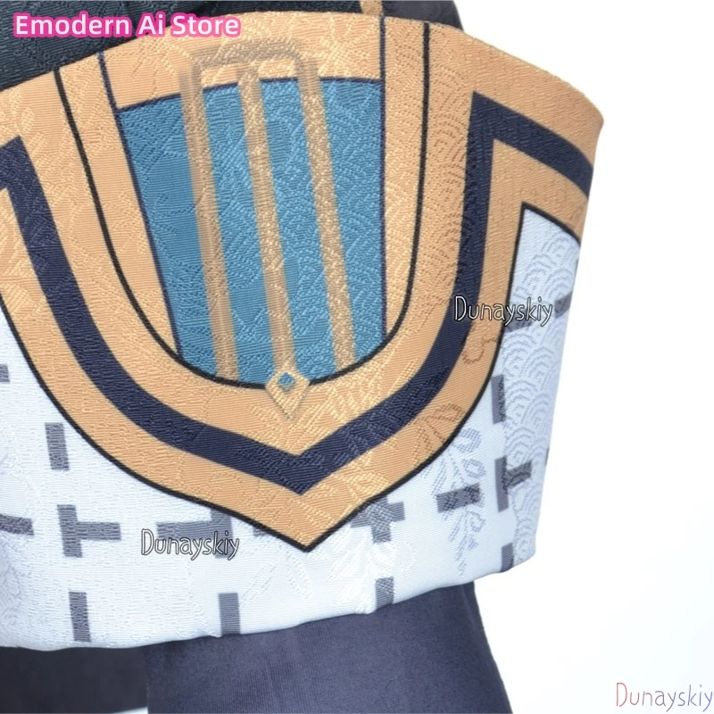 فريمينيت حكيم التأثيري المثقوب كوسبروف» جينشين إمباكت فونتين الأزرق الداكن بدلة غطس Steampunk أنيمي لعبة كوسبلاي #5