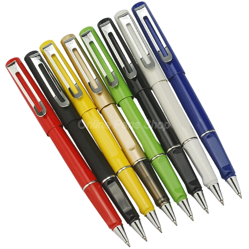 

8 шт. шариковая ручка-роллер Jinhao (металл) с гладким сменным стержнем, подарочная ручка для делового письма