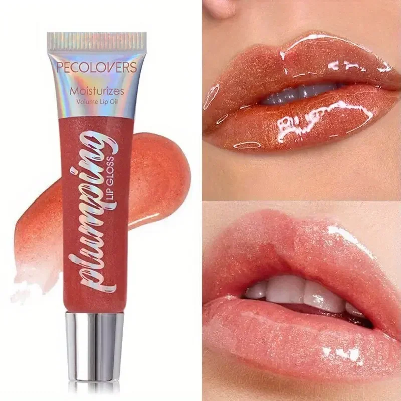 Lucidalabbra Impermeabile Duraturo Idratante Glitter Smalto per labbra Donna Shimmer Rimpolpante Cosmetici per il trucco delle labbra