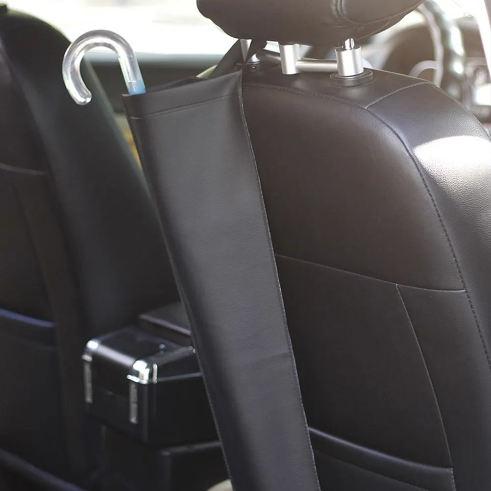 

Car Umbrella Holder Artificial Foldable Portable Waterproof Umbrella Bag Adhesive Tape Easy Install Car Back Seat