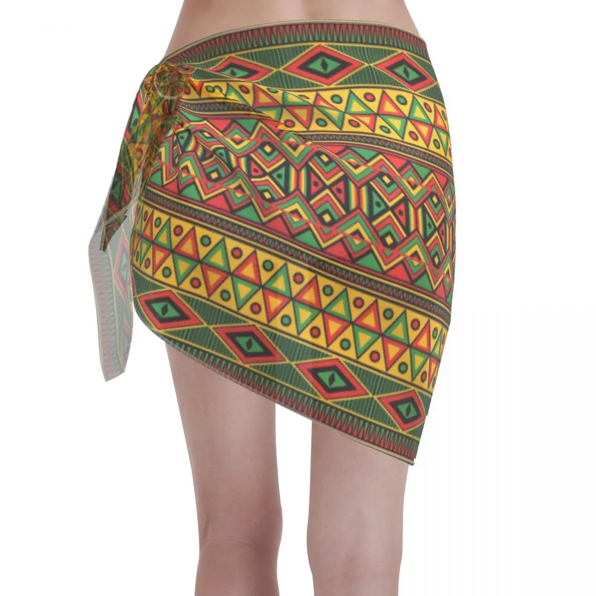 수영복에 대한 사용자 정의 보헤미안 스퀘어 견적 여성 짧은 Sarongs 비치 랩 여성 비치 비키니 랩 Sarongs 수영복 커버