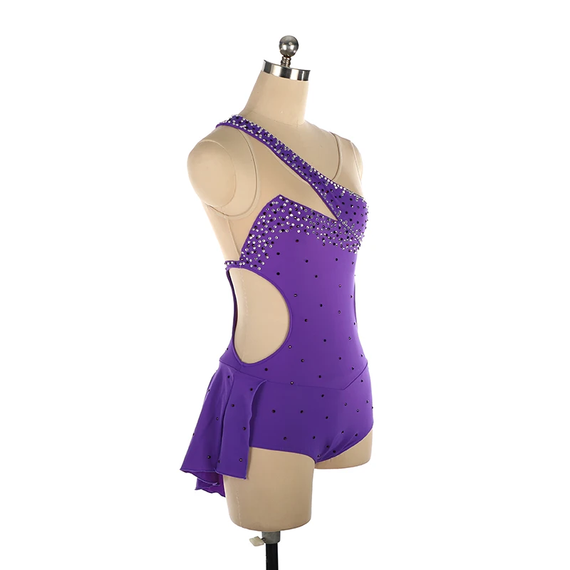 Aerial Yoga Leotards Pole Dancing Performance Clothing Dance Costume Adult Girl Purple Violet