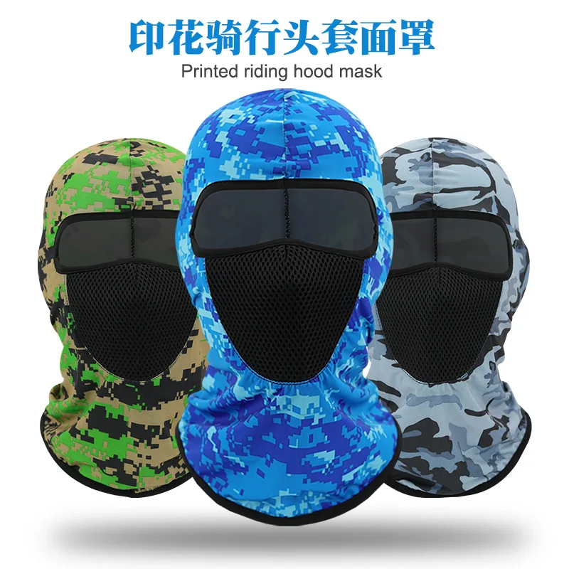 

Унисекс ледяной шелк камуфляжный принт солнцезащитный крем маска для езды на мотоцикле летняя ветрозащитная быстросохнущая дышащая рыболовная маска
