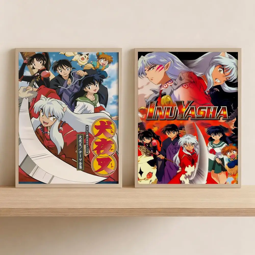 Classic I-Inuyasha Anime Painting Calligraphy Modern Canvas Wall Art for Bedroom & Living Room | Home Decor Gift