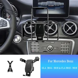 Car Phone Holder for Mercedes Benz X156 W117 GLA CLA Bracket GPS Stand Rotatable Mobile Smartphone Support Mount Accessories