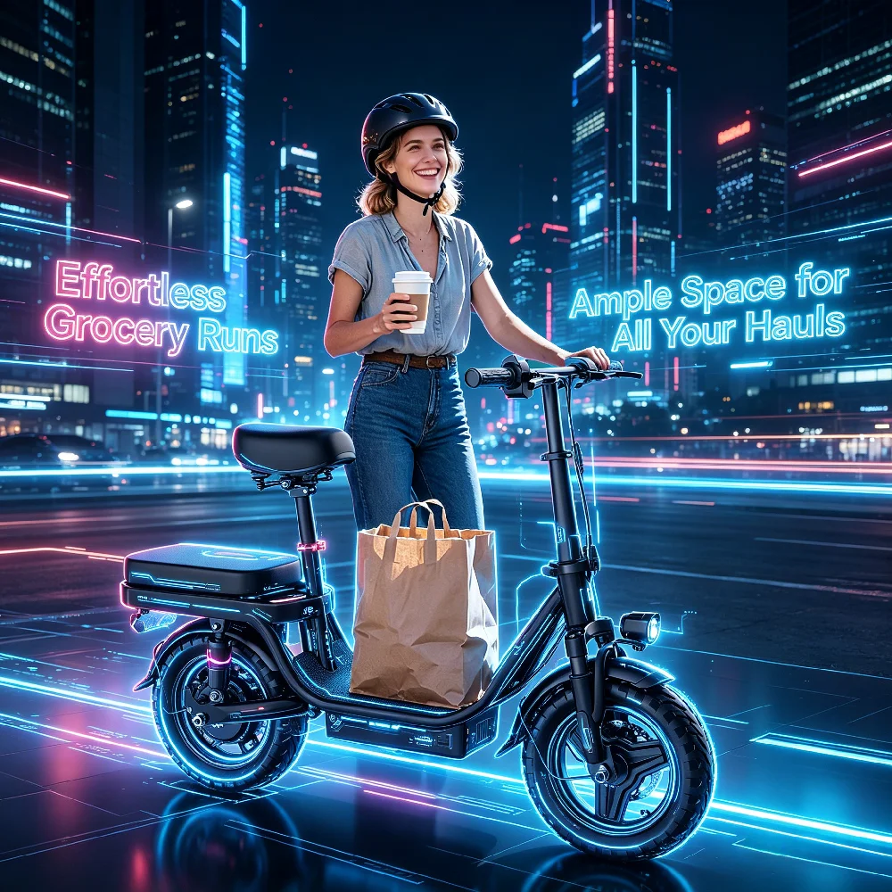

UL2849 Certified Adult 750W 14 Inch Electric Bike,Adjustable Front Brake Seat,45° Climbing Compact City Ebike Local Shipping