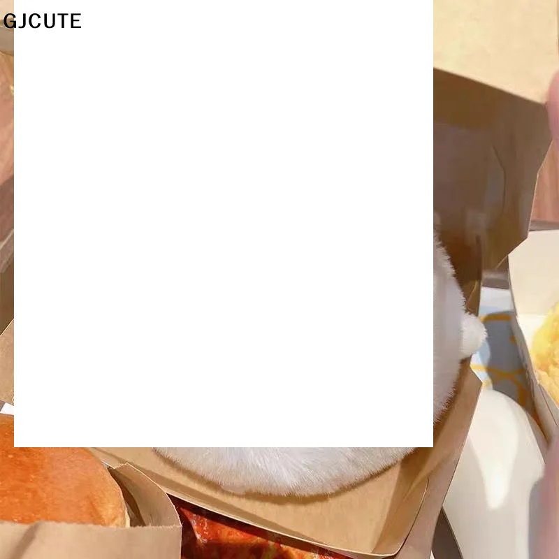 

Подвеска в виде собаки самоеда с плюшевой куклой на цепочке из бусин, милый брелок-подвеска для сумки - для украшения кукольного домика