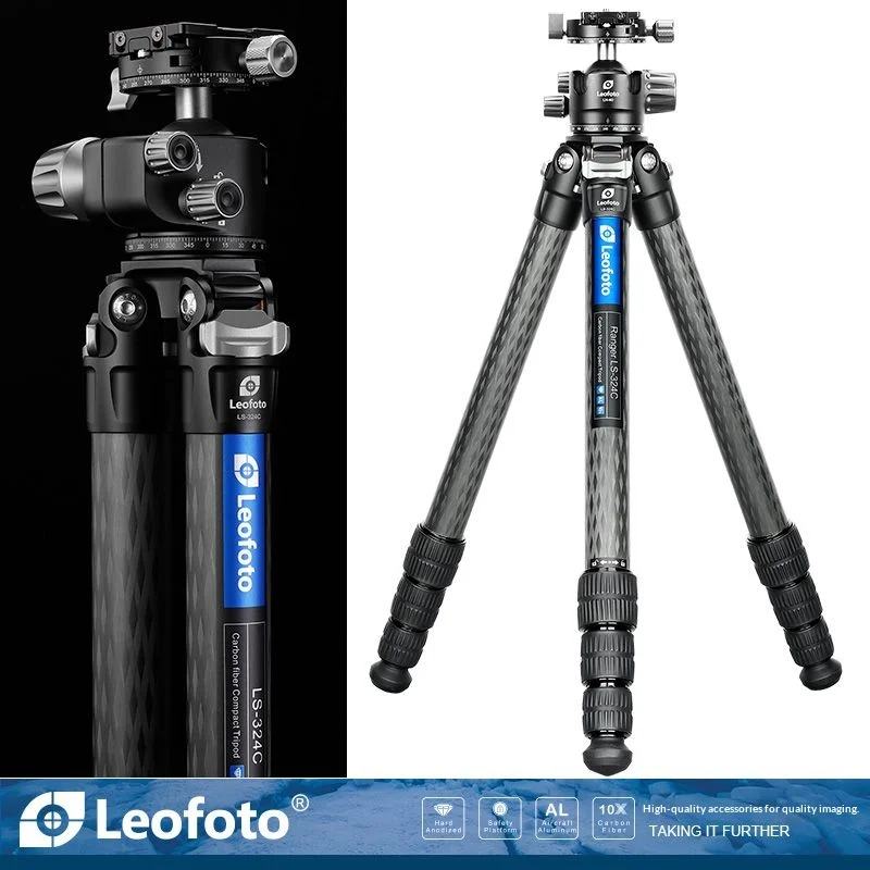 Leofoto LS-324C+LH-40R Portable Center-Column-Free Photography
