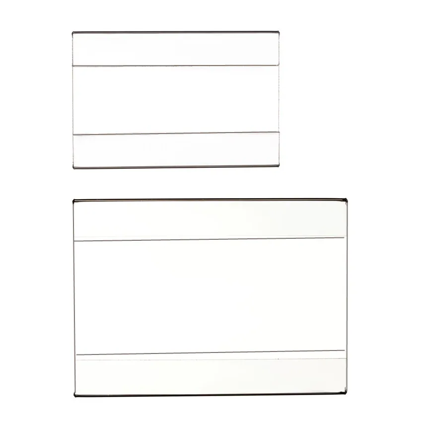 Acrylic Plastic Name Sign Card Display Holders Price Tag Label ID Show Clear Advertising Promotion T1.2mm