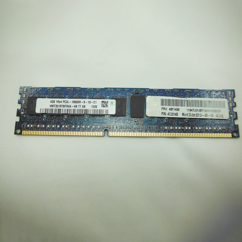 

For IBM RAM 49Y1424 47J0145 49Y1406 4GB 1RX4 DDR3 1333 PC3L-10600R REG ECC Server Memory