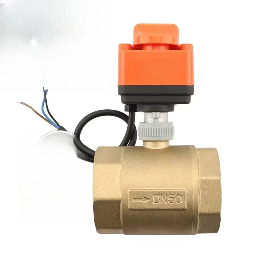 

High Precision 2 Inch Plastic Brass Solenoid Ball Valve Kitchen Room Temperature Household Water Electric Actuator Tube G