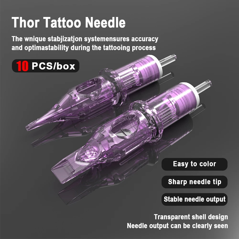 10Pcs Disposable Tattoo Cartridges Needle Individual Package #12 RM RL M1 RS Series Tattoo Needle For Tattoo Machine Supply