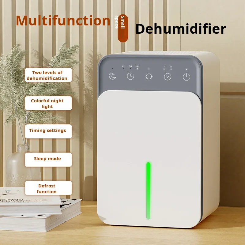 【1500ml Water Storage Tank】Household Small Bedroom Dehumidifier Portable Semiconductor Dehumidification Equipment Air Dryer