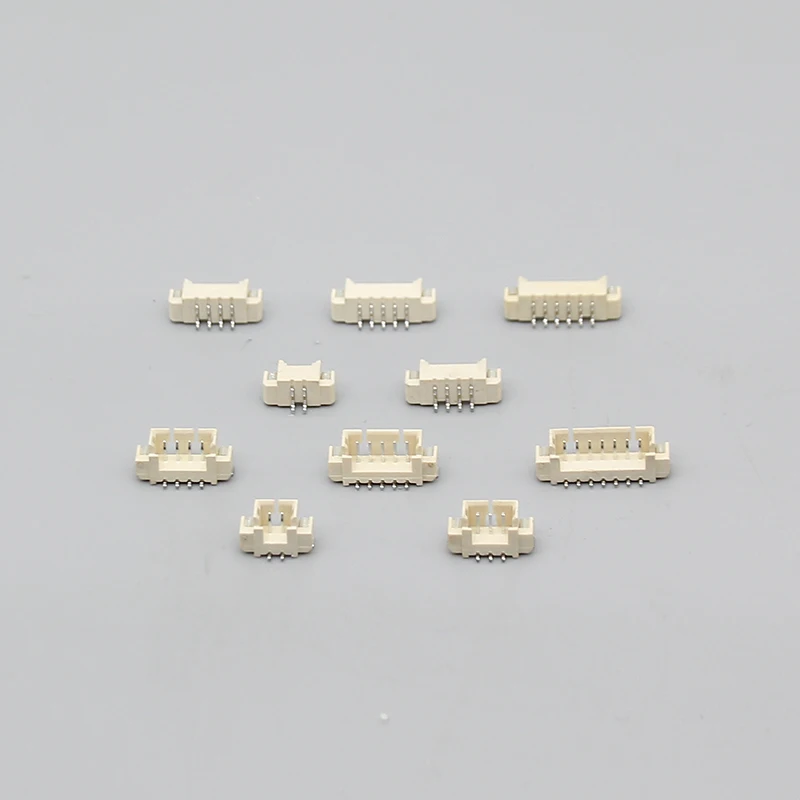 1.25MM 10PCS horizontal and vertical connector SMT patch seat connector 2P3P4P5P6P7P Wafer socket