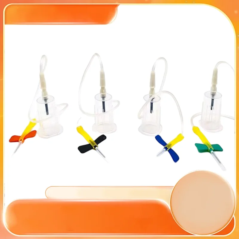 Sterile Winged Blood Collection Butterfly Needle 21G 22G 23G 25G for PRP Blood Sample Preparation Laboratory Use