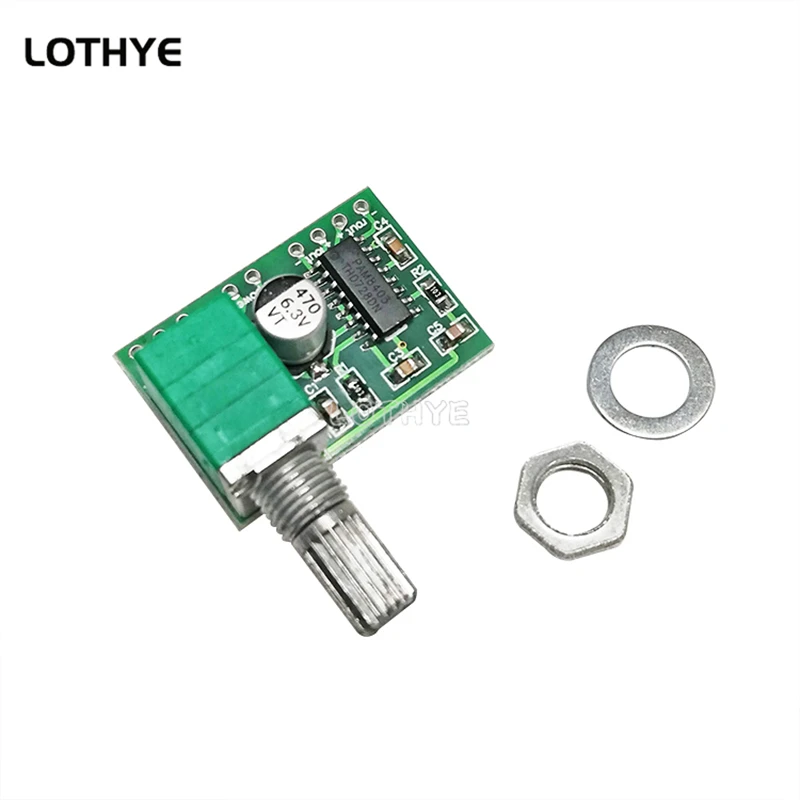 PAM8403 Mini DC 5V 2 Channel 2*3W Digital Audio Amplifier Board Module Volume Control With Potentionmeter USB