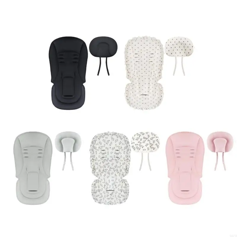 

Ergonomic Strollers Accessory Reinforced Edges Machine Washable Cotton Cushion