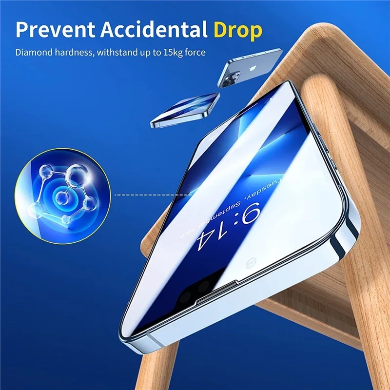 Force Glass, protezione dello schermo per iPhone 16 Pro in vetro temperato 2.5D, trasparente Force Glass, protezione dello schermo per iPhone 16 Pro in vetro temperato 2.5D, trasparente