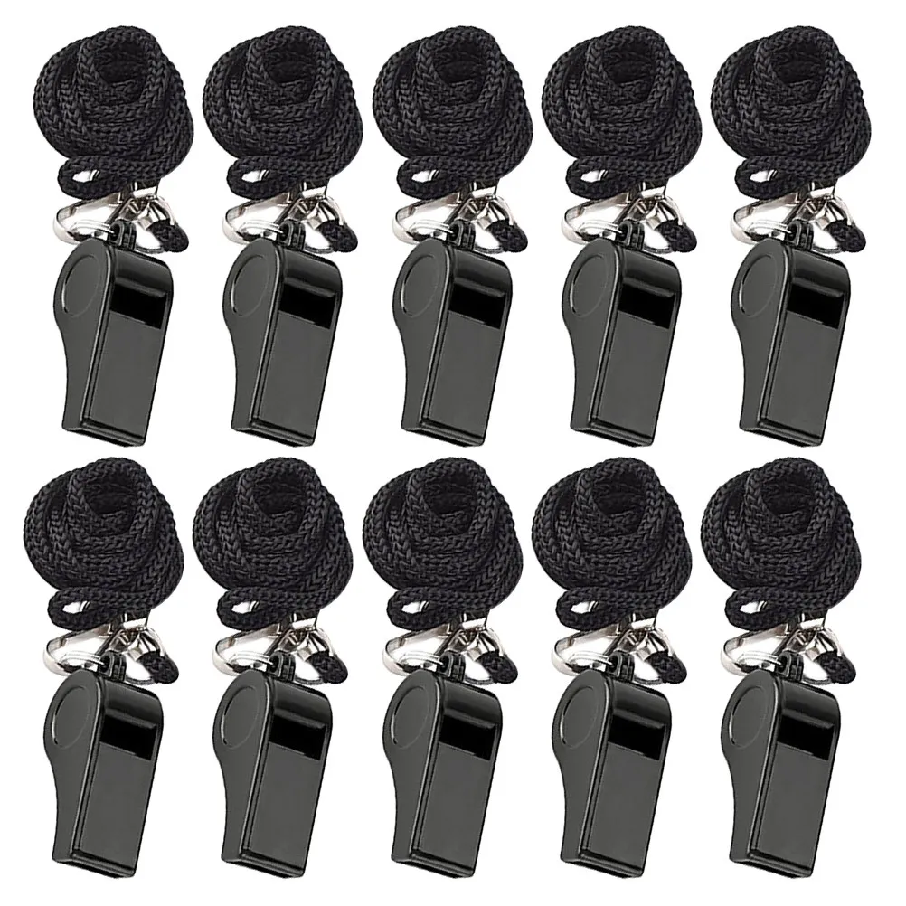 

Набор из 10 пластиковых свистков: громкие, для экстренных ситуаций, выживания, активного отдыха, спорта, портативные, с креплением на брелок, для судей