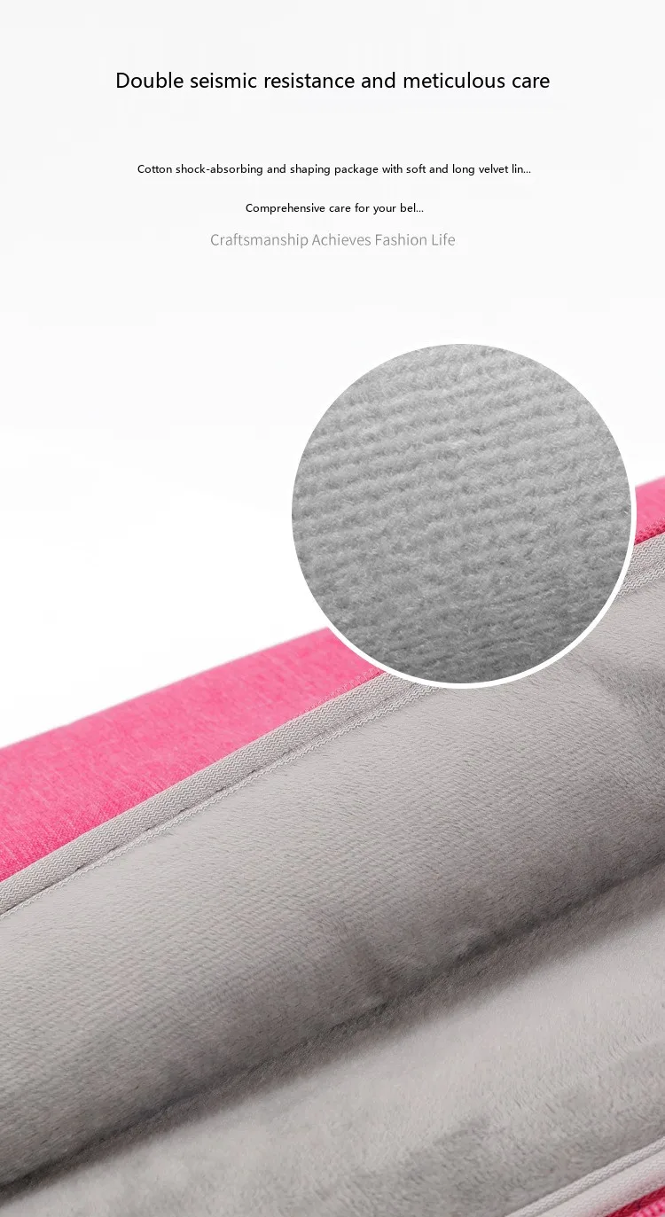 Oxford Laptop-Hülle 8-17 Zoll Schutztasche für Notebooks mit Baumwollfutter – Detail 8