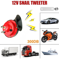 1PC car snail horn 300DB waterproof high pitched 12V universal horn car electric horn motorcycle modification