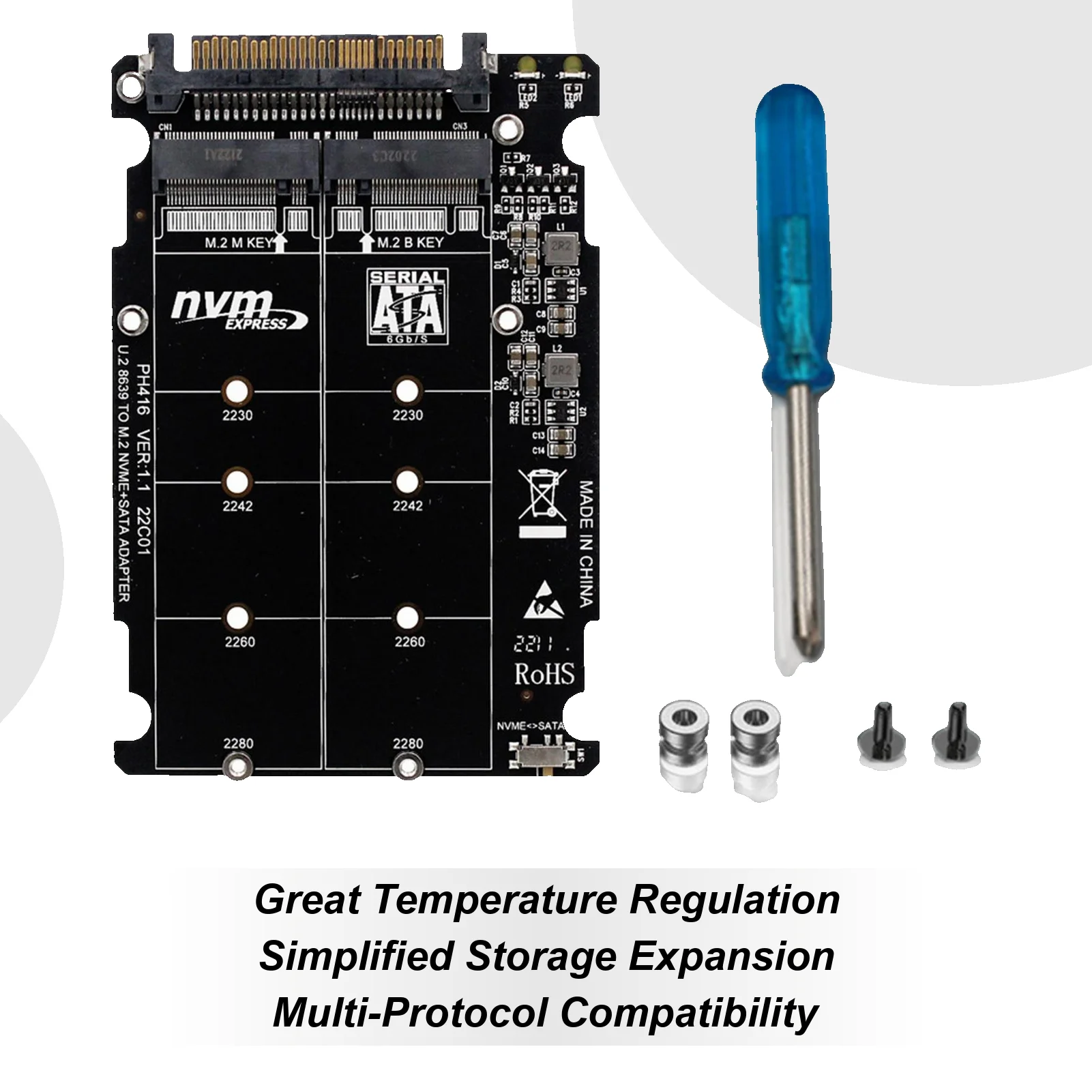 

Internal Hard Drive U.2 M.2 Server Hard Drive 16GT/s Transfer Server PC Card Storage Compatible Laptop Desktop For Data Storage