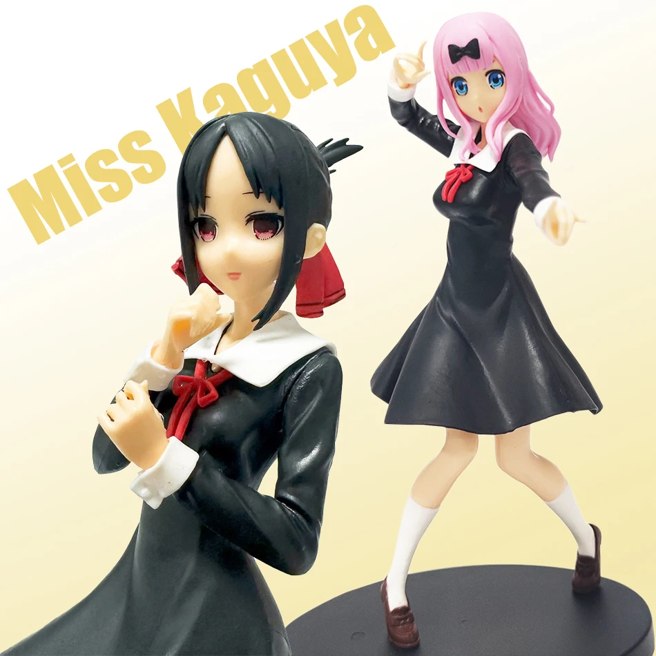 2025 Figura de Anime de 18cm Love is War Fujiwara Chika Shinomiya Kaguya Kawaii Girl figura de acción muñeca coleccionable en mi