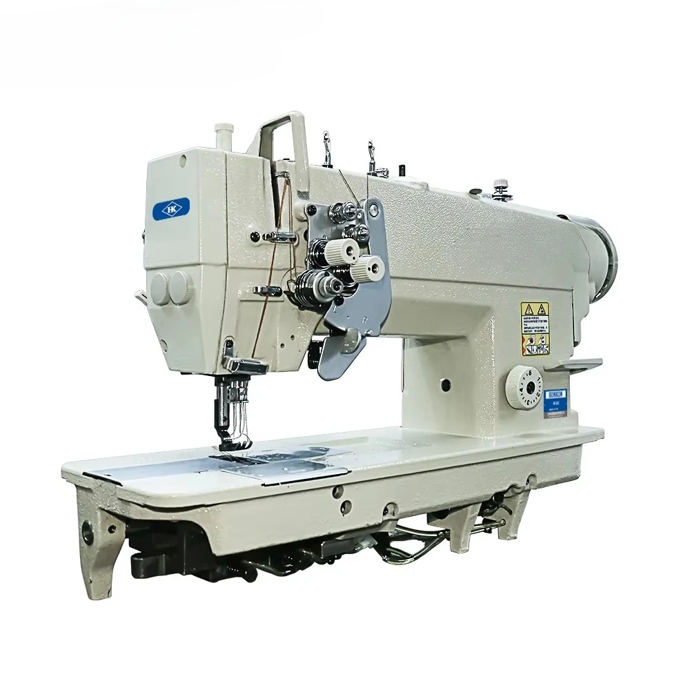 

Высокоскоростная двухигольная швейная машина для стежков с большим крючком и разделенной иглой для изготовления женского нижнего белья HK-875D