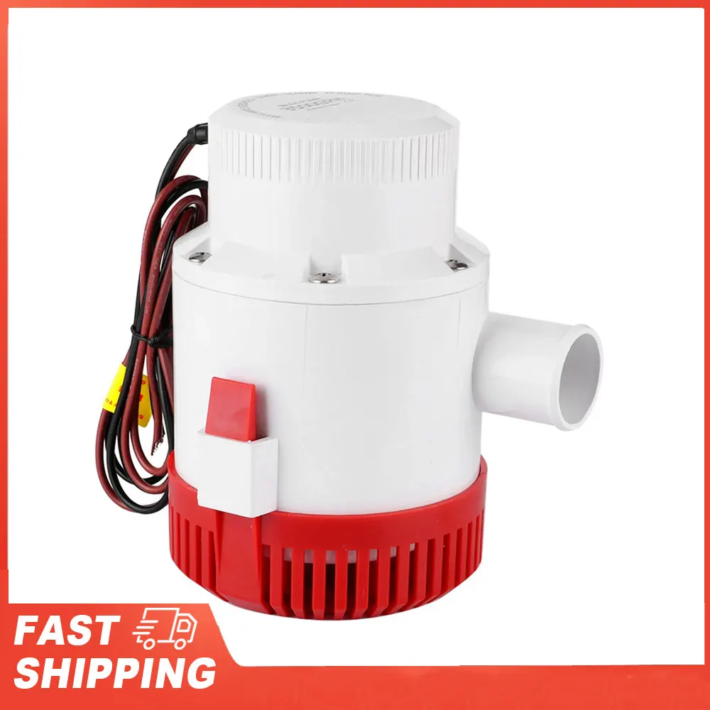 

3500GPH 12V Professional Submersible Bilge Pump Marine Boat Yacht Accessory Tools G3500‑01