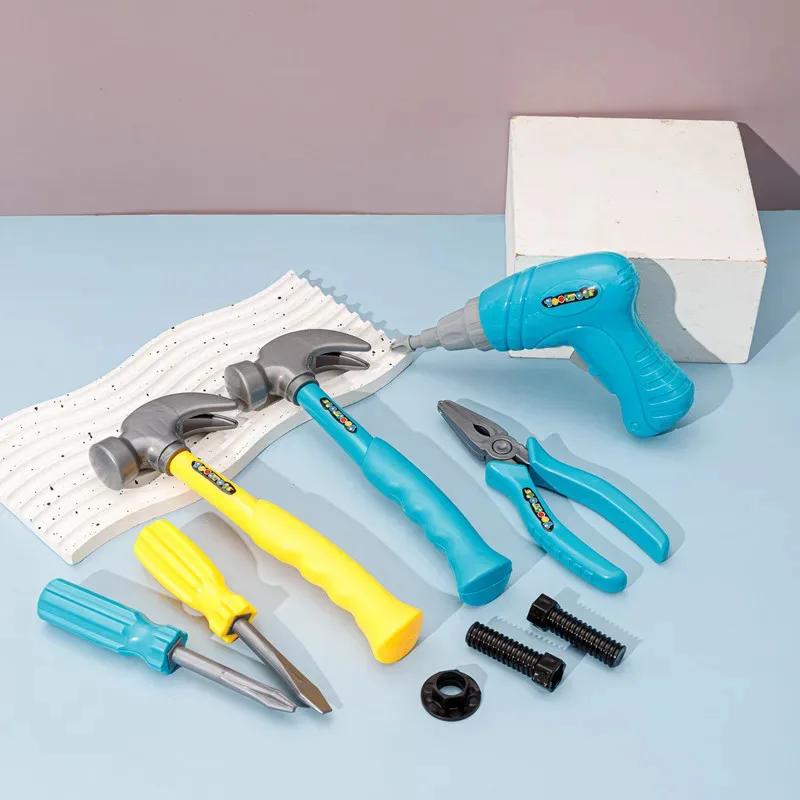 Diy Fantasiespel Speelgoed Onderhoudsgereedschap Kit Veilig Plastic Simulatie Schroevendraaier Hamer Geschenken Reparatieset voor kinderen