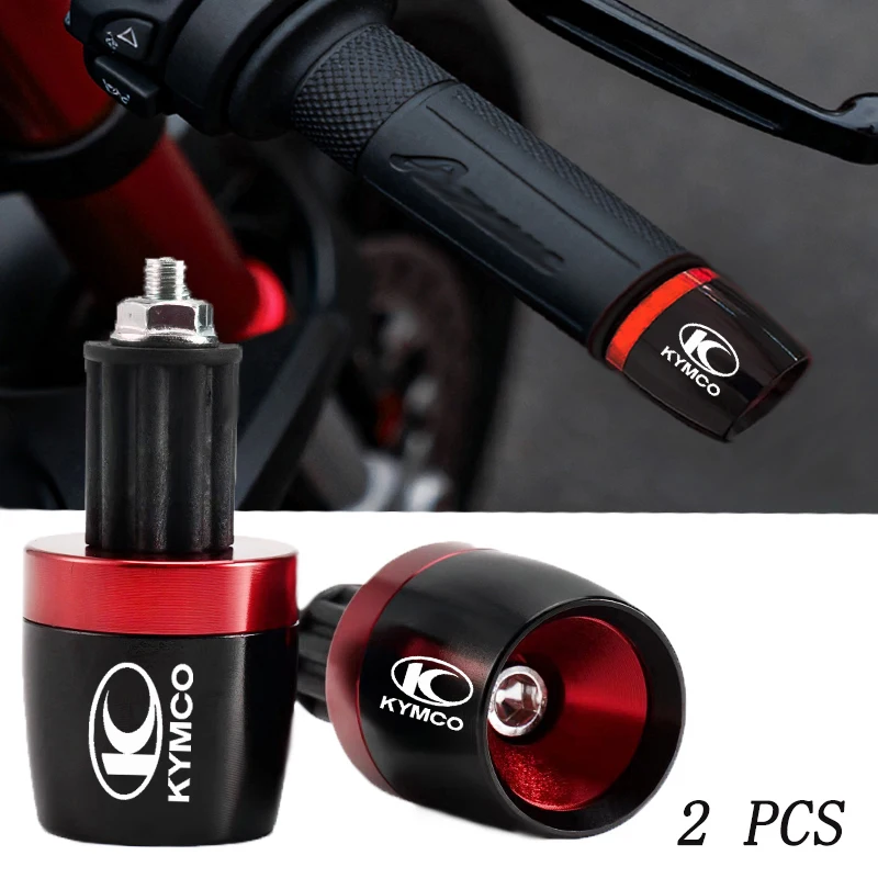 Para KYMCO AK550 XCITING 250 300 350 400 400S 500 DownTown 125 300i manillar de motocicleta empuñaduras tapa extremo mango enchufe