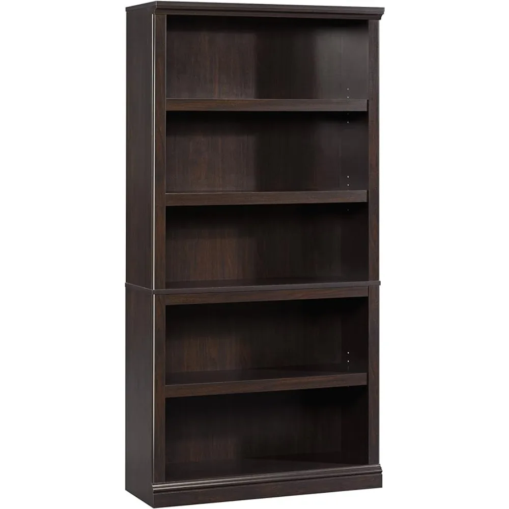 L: 35.28“x W: 13.23” X H: 69.76“ Folding Shelf Iron Jamocha Wood Finish Storage Cabinet Furniture Living Room Divider Drawer