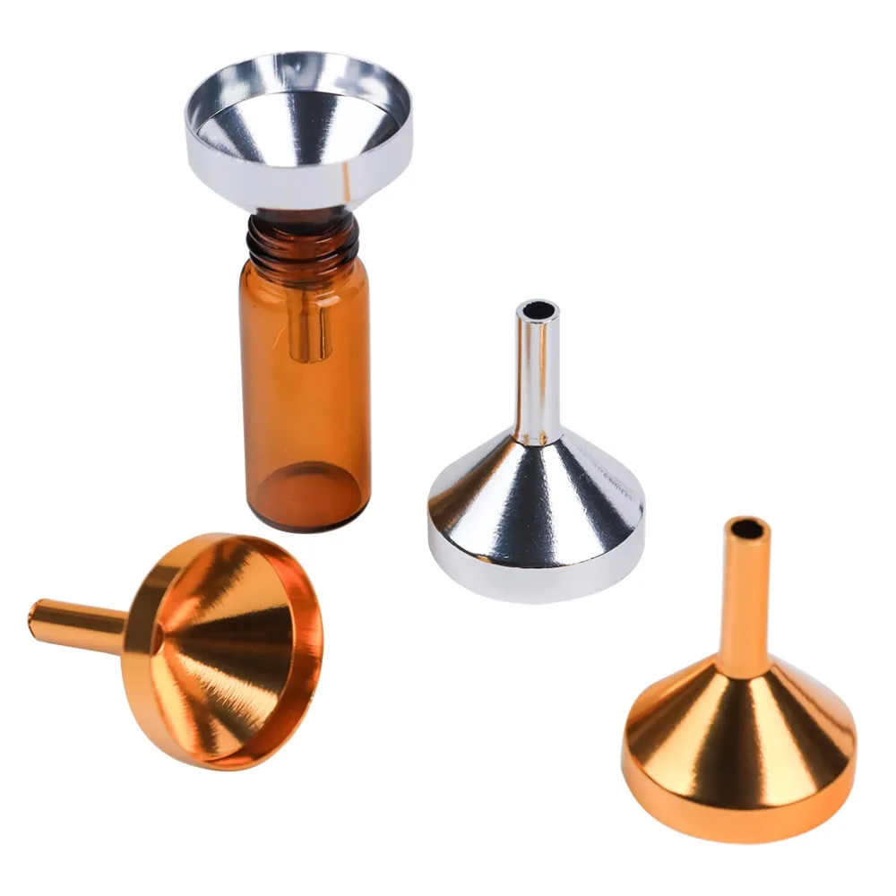 

5Pcs Stainless Steel Mini Funnel Set with Detachable Filter Wide Mouth Kitchen Tools for Oil Liquid Canning and Bottle Filling