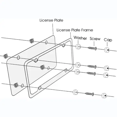 top  10 volkswagen license plate frame - №1
