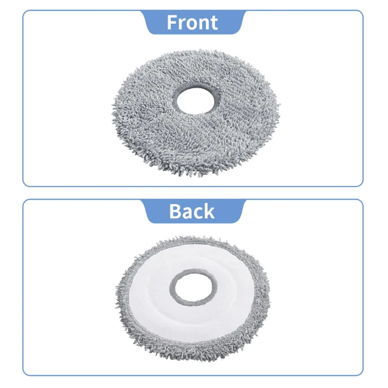 EAS-8PCS Washable Mop Cloth For Xiaomi Robot Vacuum 3S B108CN /2Pro B113CN Robot Vacuum Cleaner Replacement Accessories Parts Mo