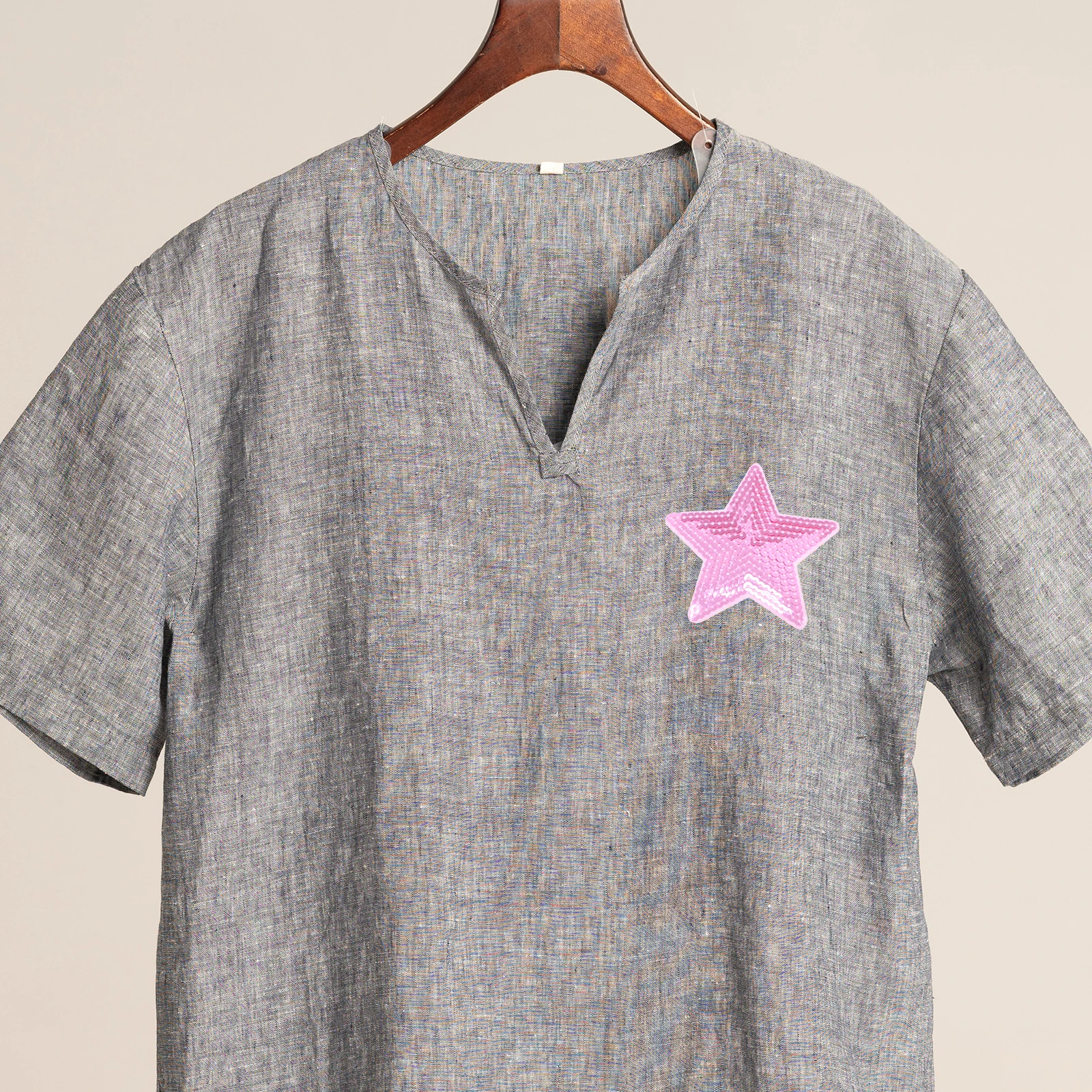 

10pc Sequin Patches Star Repair Embroidery Applique For Jeans Shirts Bags s Clothes Craft Sewing Projects
